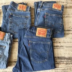Levi’s Jeans Sizes In Description Below. Price For Each Pair