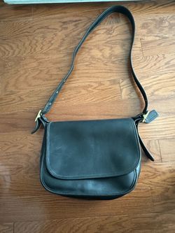 LADIES VINTAGE 1990 COACH PATRICIA LEGACY FLAP CROSSBODY BAG  9951 MINOR SCUFFS NO RIPS/TEARS/STAINS