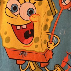 X-Large Twin Bed Sponge Bob Blanket