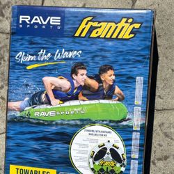 RAVE Sports Frantic Boat Towable Tube 1 or 2 Person Boat Lake Water Wakeboard