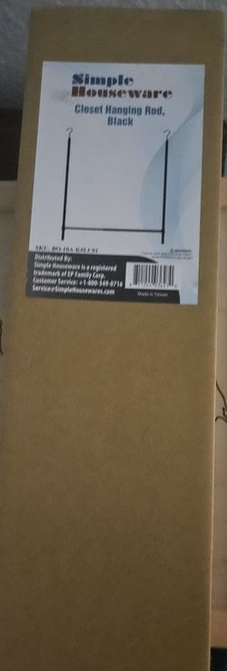 Hanging Rod Adjustable Closet, Black