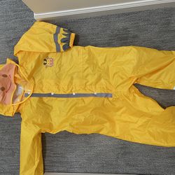 Yellow Rain Suit Medium 5-6 Years
