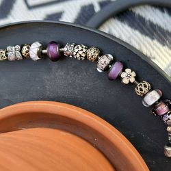Pink & Purple Pandora Bracelet 