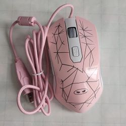 Pink RGB Gaming Mouse – From K1 Combo Set