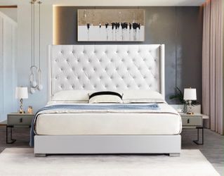 Cama King con Colchon y regalo de box spring