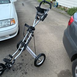 Sun Mountain three wheel push cart