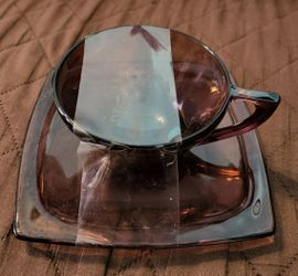 Vintage Hazel Atlas Moroccan Cups & Saucers Set Of 4 $45.00 Price Firm