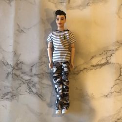 Masculine Male Doll With Clothes