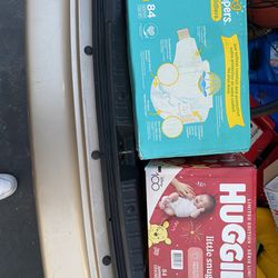 Diapers , Huggies And Pampers 