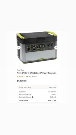 Yeti Goal Zero 1500X Portable Power Station