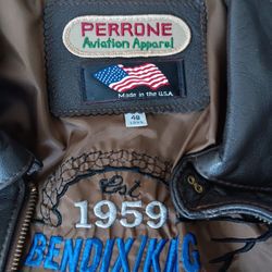 PERRONE Aviation Apperal Leather Jacket