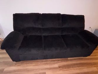 Ashley Furniture Black Corduroy Couch NOT Cheap Boneless Type