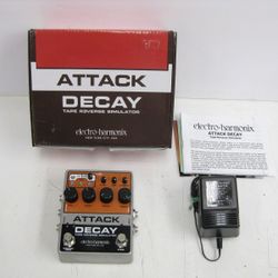 Electro-Harmonix Attack Decay Tape Reverse Simulator Guitar Pedal