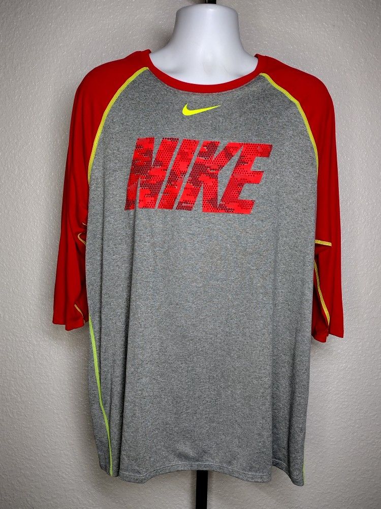 NIKE DRY-FIT RAGLAN BASEBALL SHIRT SIZE XL