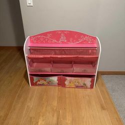 Delta Children Deluxe Book & Toy Organizer, Disney Princess