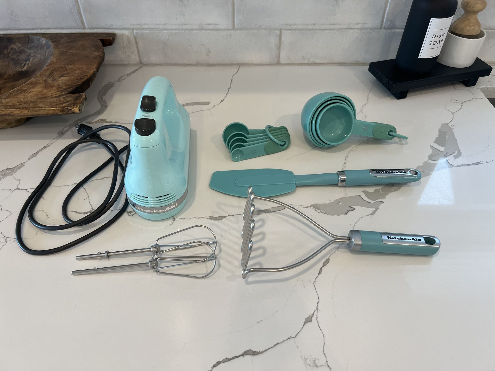 Kitchen Aid Hand Mixer and Kitchen Utensils