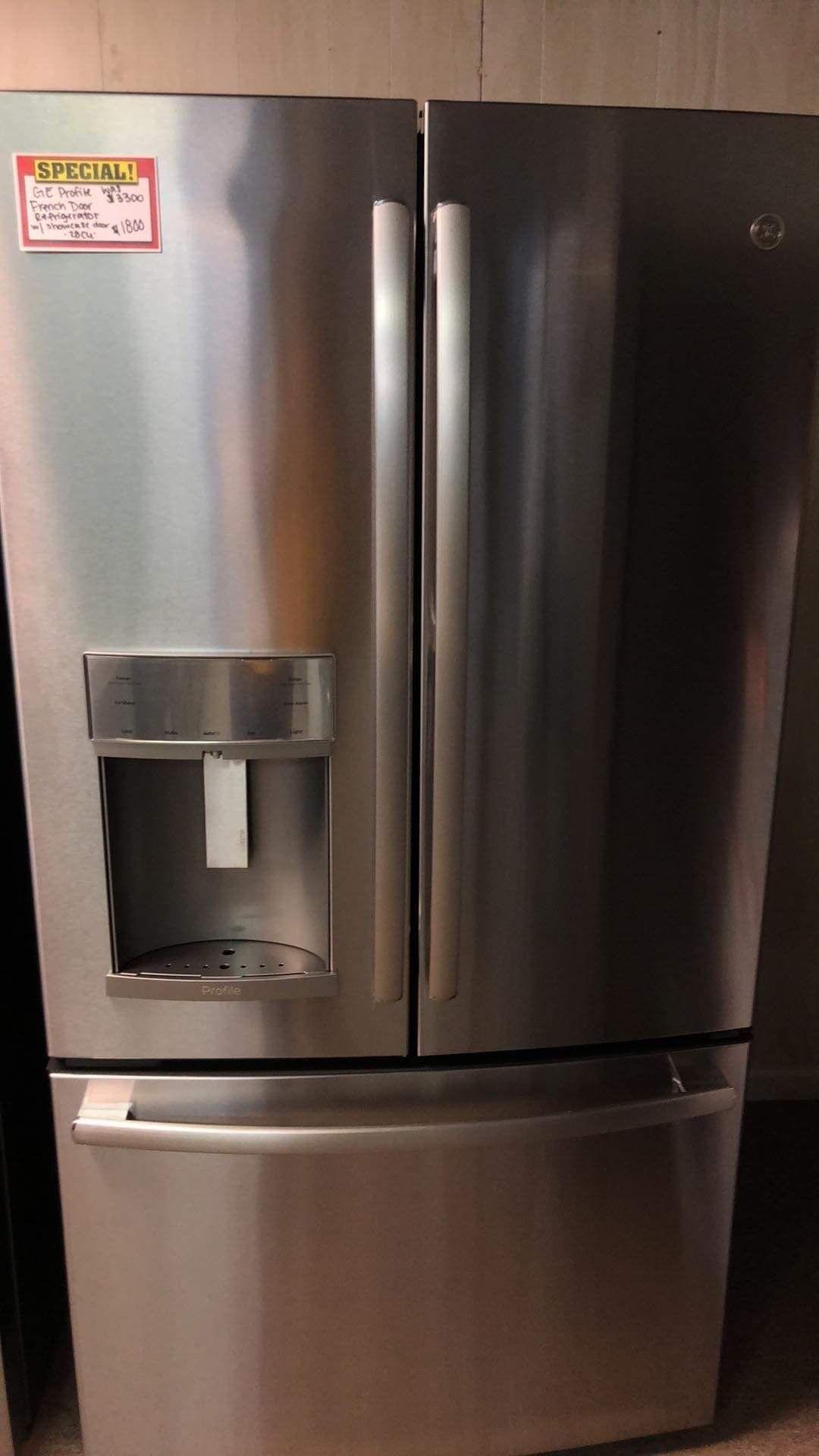 Brand New GE Profile French Door Refrigerator With SHOWCASE Door