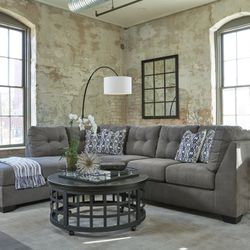 Gray Sectional With Chaise