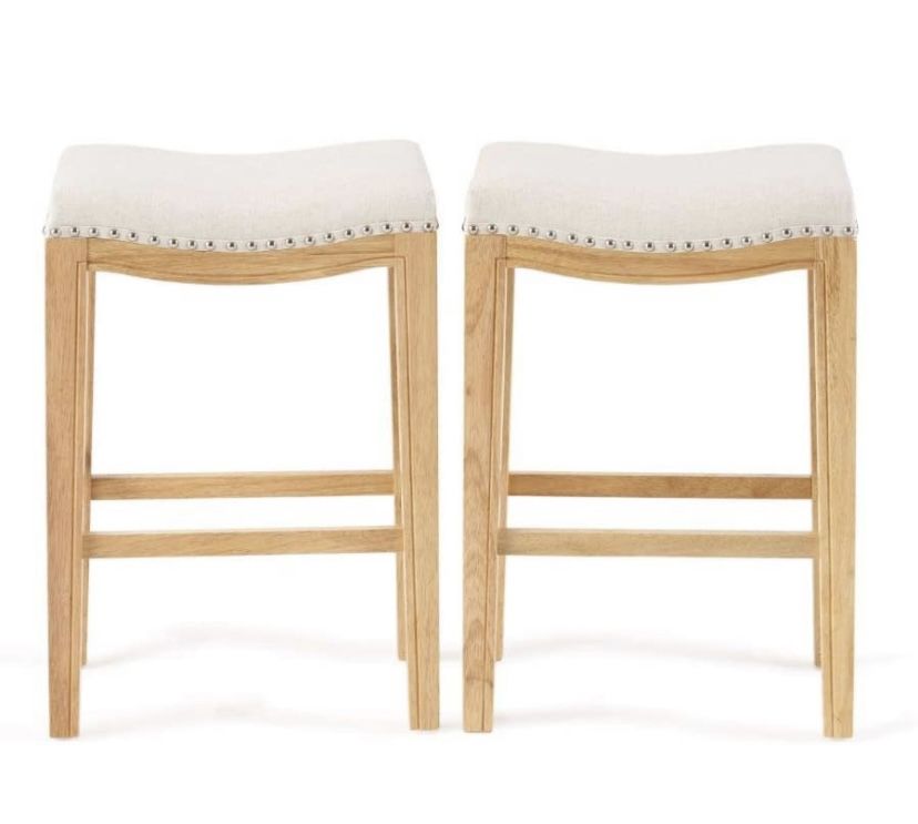 Christopher Knight Home Avondale Backless Counter Stools, Set of 2, Beige