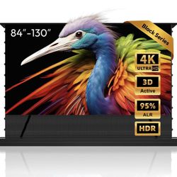 Motorized ALR Screen for Ultra Short Throw Projector, 95% Ambient Light Rejecting, 100 inch, Floor