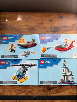 Lego City 60308 Seaside Police and Fire Mission Building Set 297pcs