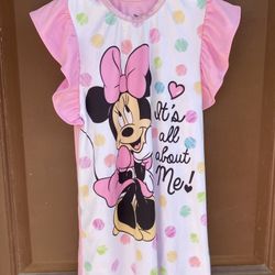 Minnie Mouse PinkPajama Night Gown 5T 