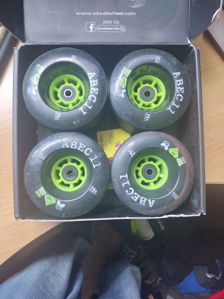 Abec 11 107mm Electric Skateboard Wheels $20 more to include motor
