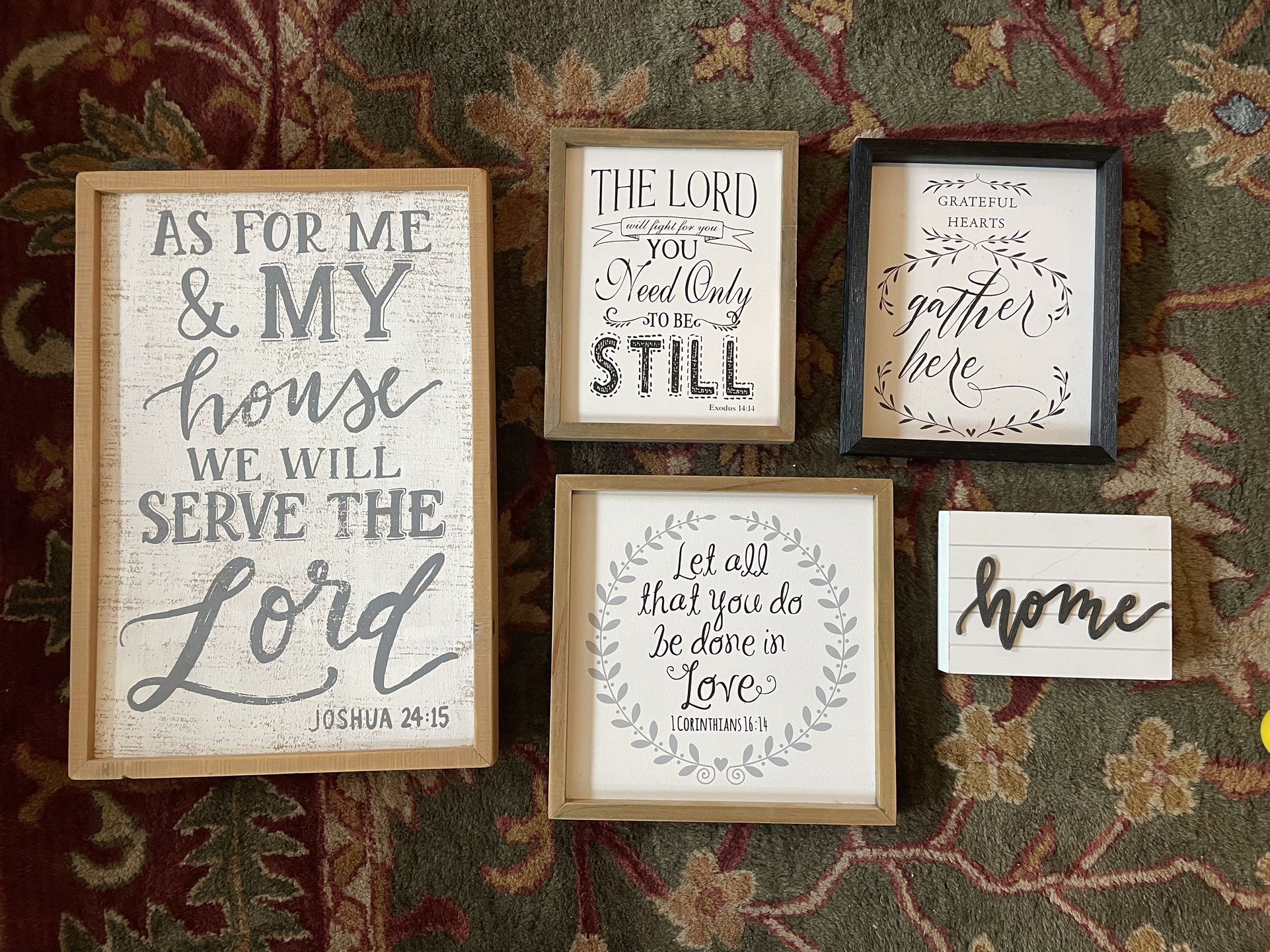 Scripture And Home Signs From Hobby Lobby