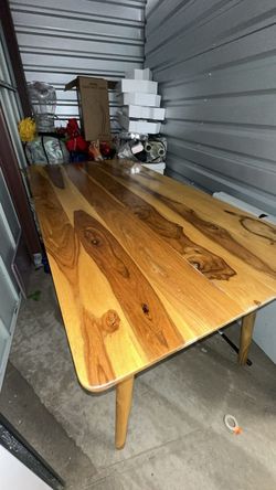 Large Solid Wood Dining Table