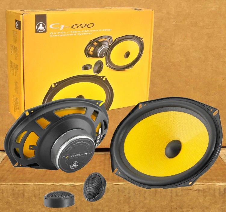 JL Audio Evolution C1 Car Speakers Set 6x9" Component Speaker System 225 Watts C2-690 🚨 Payment Options Available 🚨 No Credit Needed 🚨