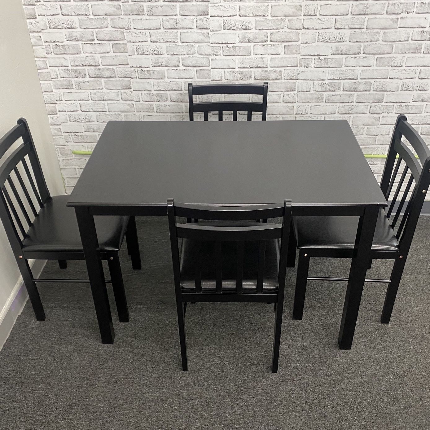 SUPER SALE!!!✨✨Jack 5pcs Black Espresso Dining Set✨Easy Pay Options✨Delivery Express✨✨