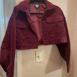 Corduroy Cropped Jacket. TIERNYC Brand, size small. Nice oversized fit