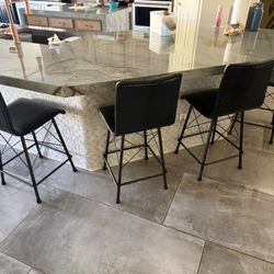 Leather Bar Stools (set of 4)