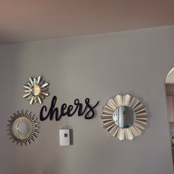 Set Of 3 Wall Mirrors 