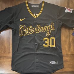 Pittsburgh Pirates Paul Skenes Black Adult Small Jersey  NWT