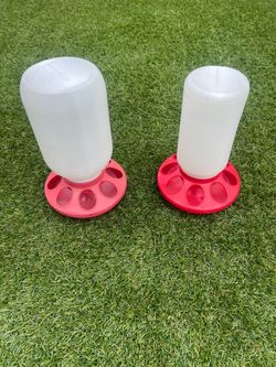 Bird or chicken feeders  x2