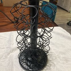 metal rotating kurig/coffee pod holder