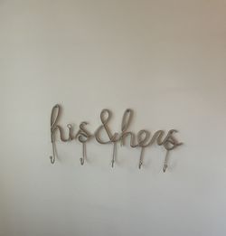 His & Hers Coat Rack