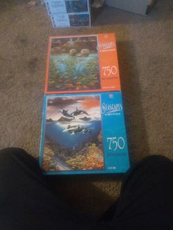 2 Seascapes 750 Pieces Puzzles