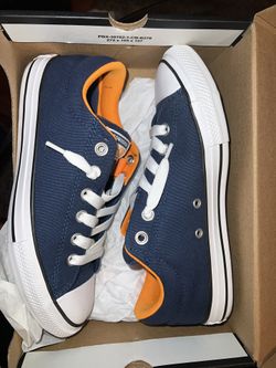 Orange And Navy Blue Converse Size 5
