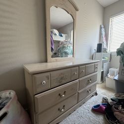 Children Dresser, Desk, Nightstand Combo