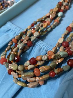 Jay King Muti Strand/ Gem Stone Necklace 