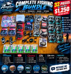 Complete 32 Piece Fishing Bundle – Reels & Tackle