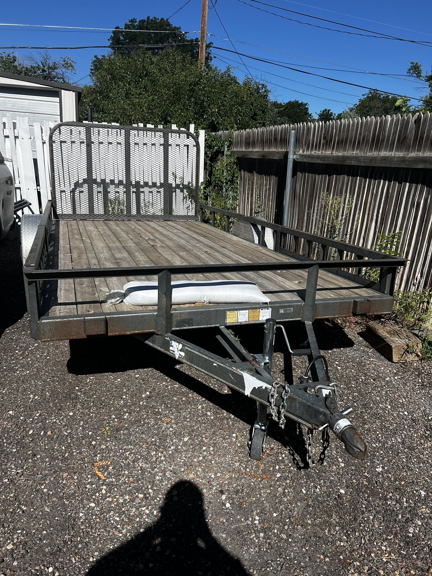 Single Axle Trailer. New Tires