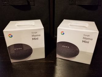 Google Home Mini Charcoal Sealed Brand New $40 EACH