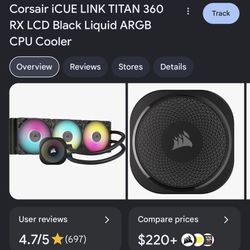 Corsair Icue Link Titan 360 Rx *openbox*