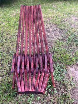 Wooden Folding Lounge Chair – Solid Wood Outdoor Chair