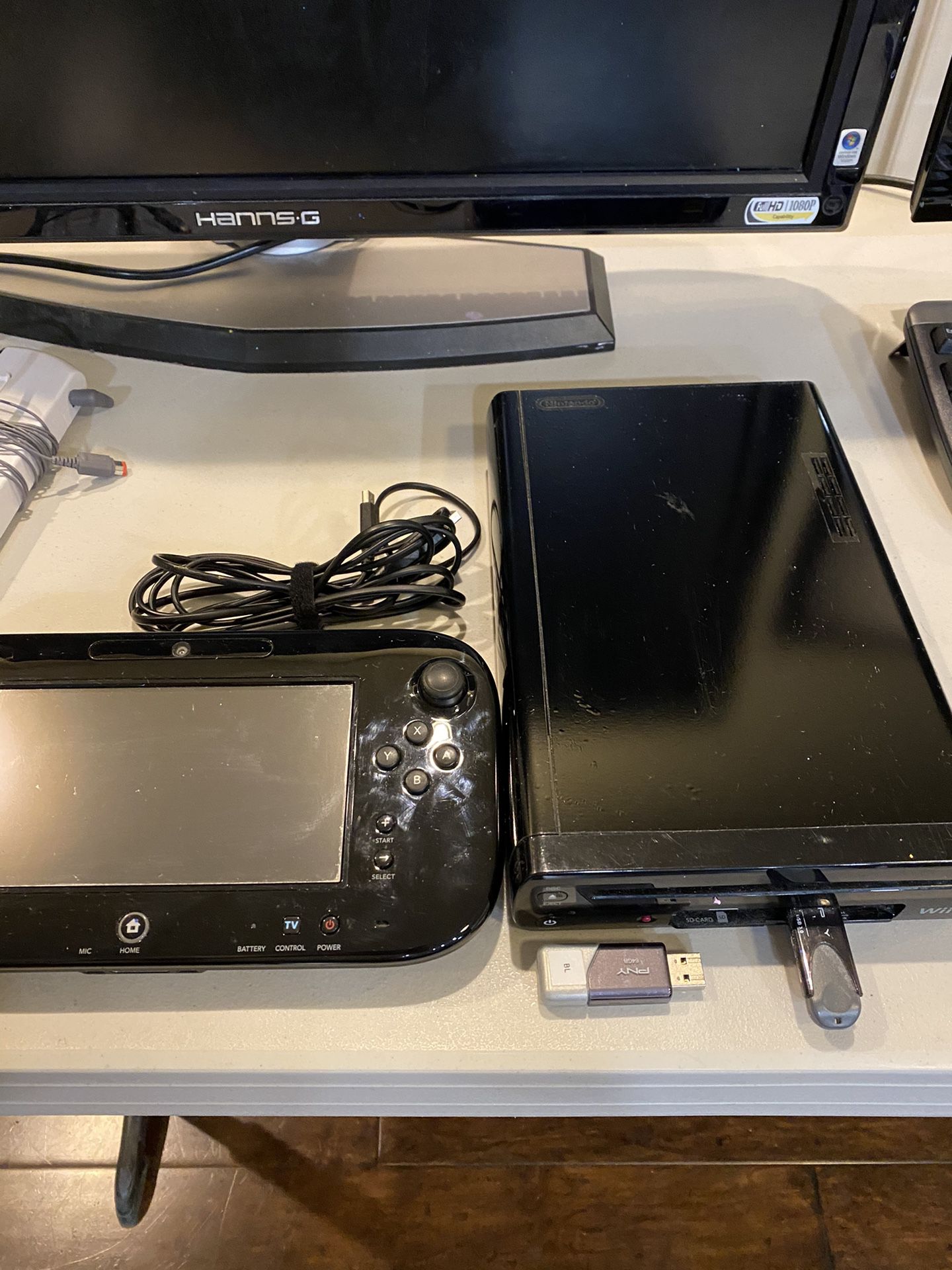 Nintendo Wii U modded game console with games