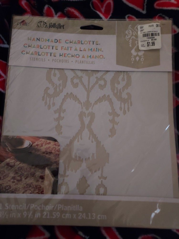 Handmade Charlotte Stencil