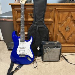 Donner Electric Guitar With Amp,And Case